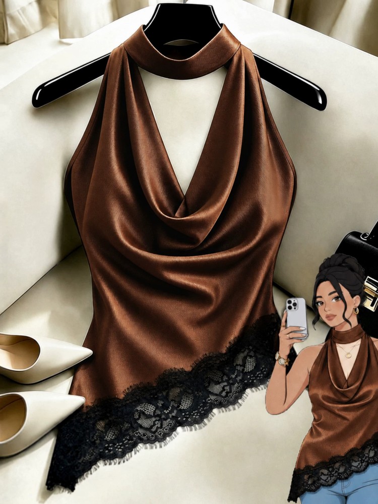 Women'S Fashion Vest Tops - ملابس نسائية مقاس كبير 0XL-4XL، أزياء
