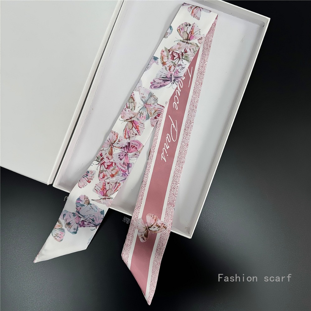 خفيفة الوزن الأزهار وشاح المرأ - مراجعة Women Fashion Necktie وسعره