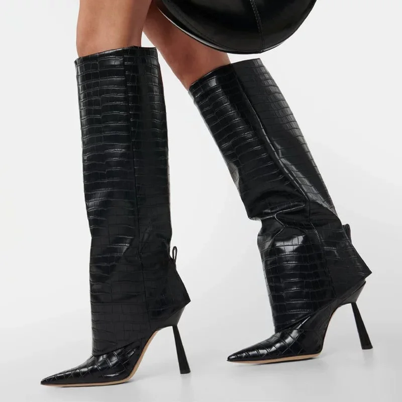 إيليكين 2027 تصميم خريف وشتاء  - مراجعة Women'S Fashion Knee High Boots وسعره