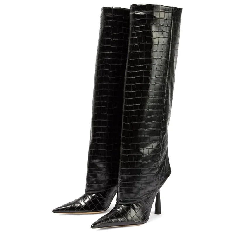 إيليكين 2027 تصميم خريف وشتاء  - مراجعة Women'S Fashion Knee High Boots وسعره