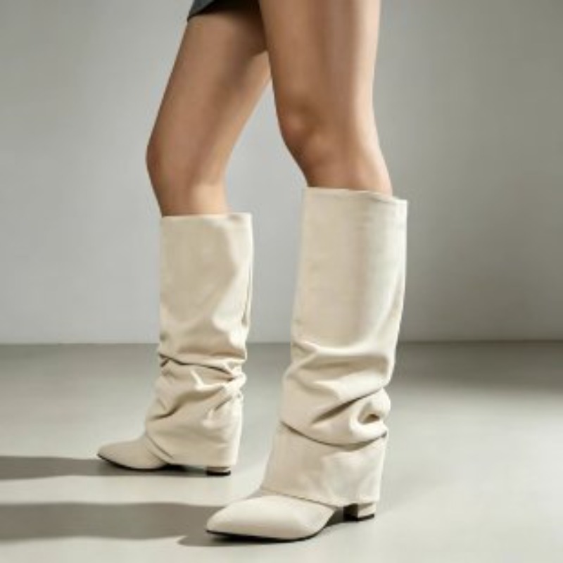 أحذية نسائية طويلة بتصميم عصري - مراجعة Women'S Fashion Knee High Boots وسعره