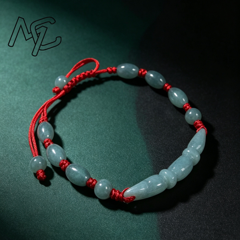 خرز عقدة جذر اللوتس من اليشم ا - مراجعة Women'S Fashion Jewellery وسعره